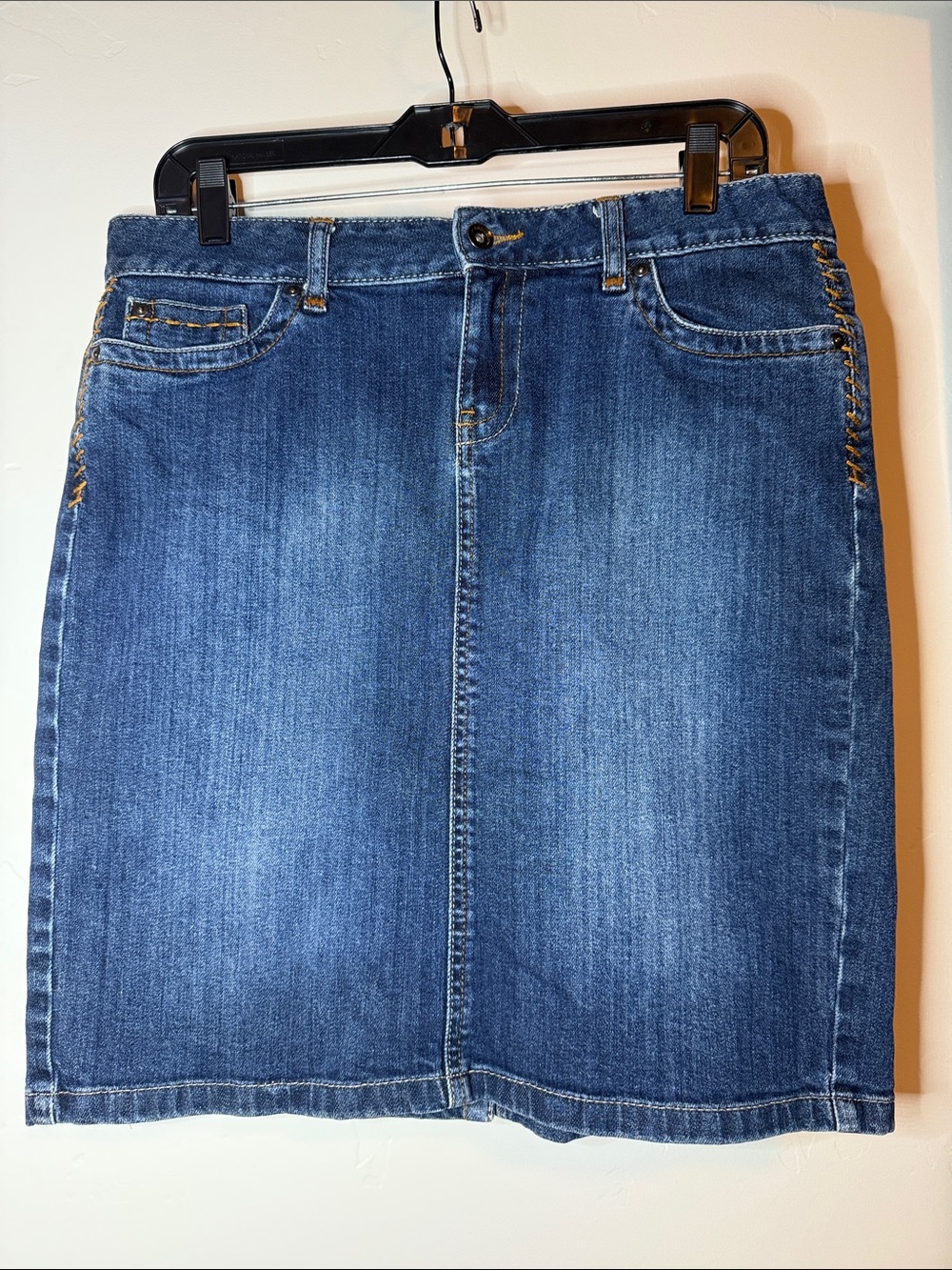 Calvin Klein Jeans Denim Mini Skirt Women’s Size 10 Y2K Dark Wash